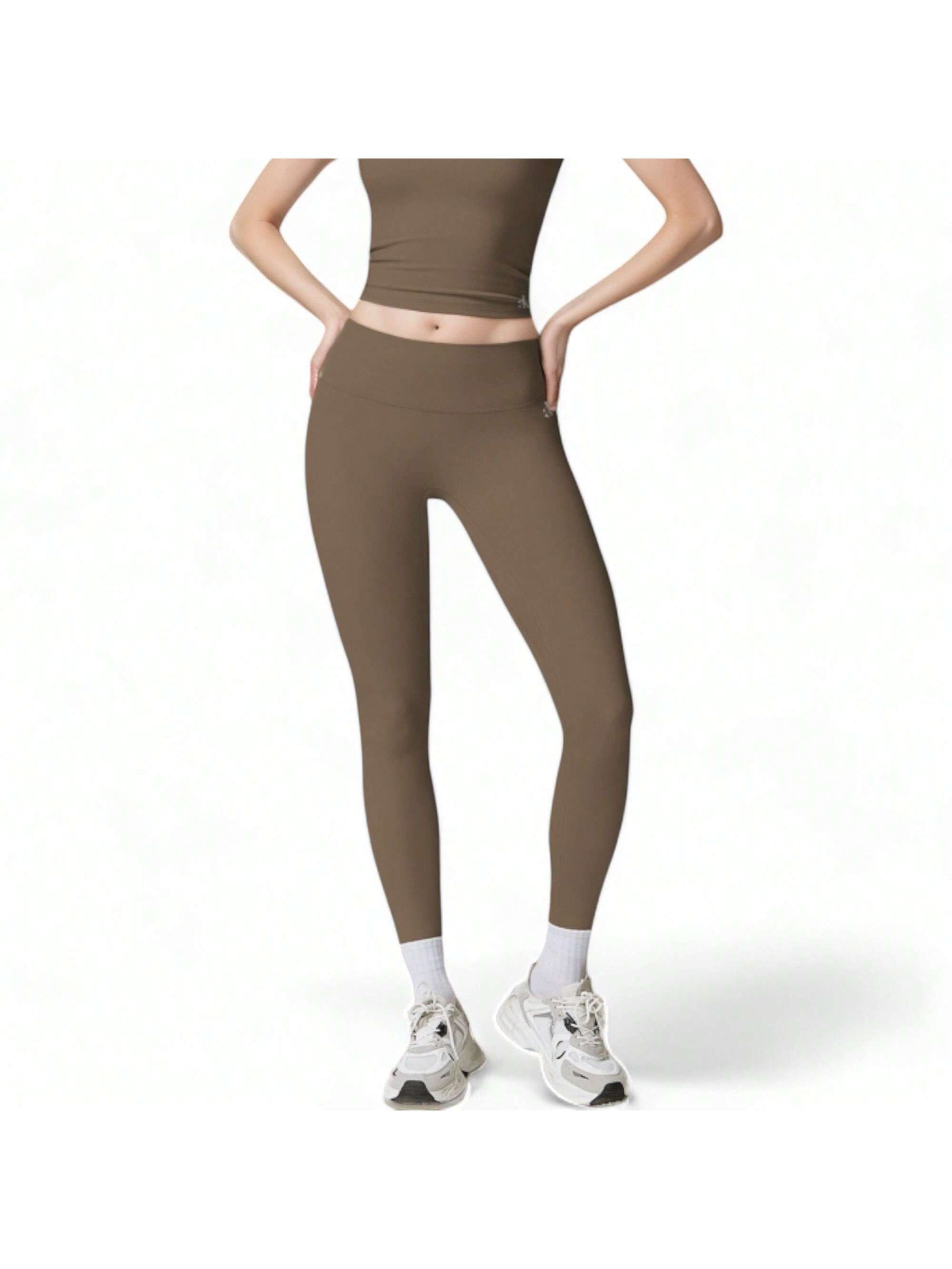 Women's High Waist Seamless Active Leggings With Elastic Waistband And Comfortab - Picture 27 of 28