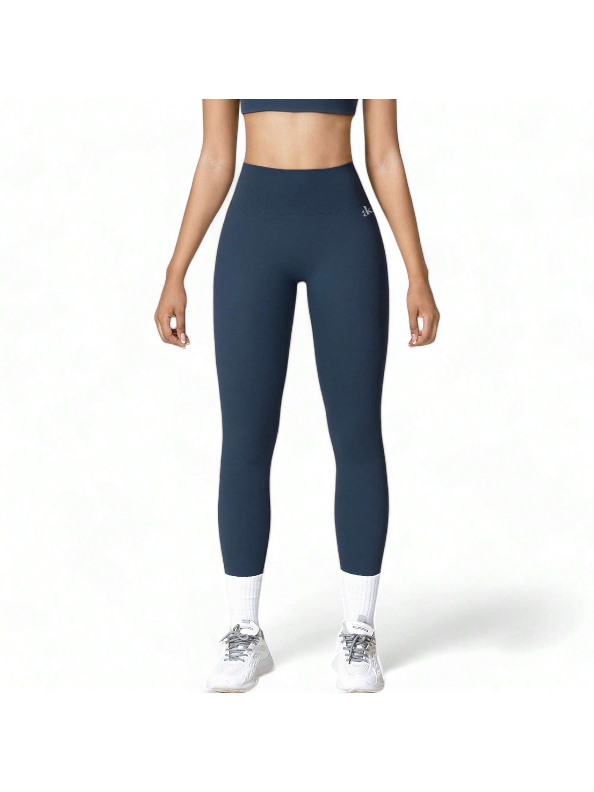 Women's High Waist Seamless Active Leggings With Elastic Waistband And Comfortab - Picture 25 of 28