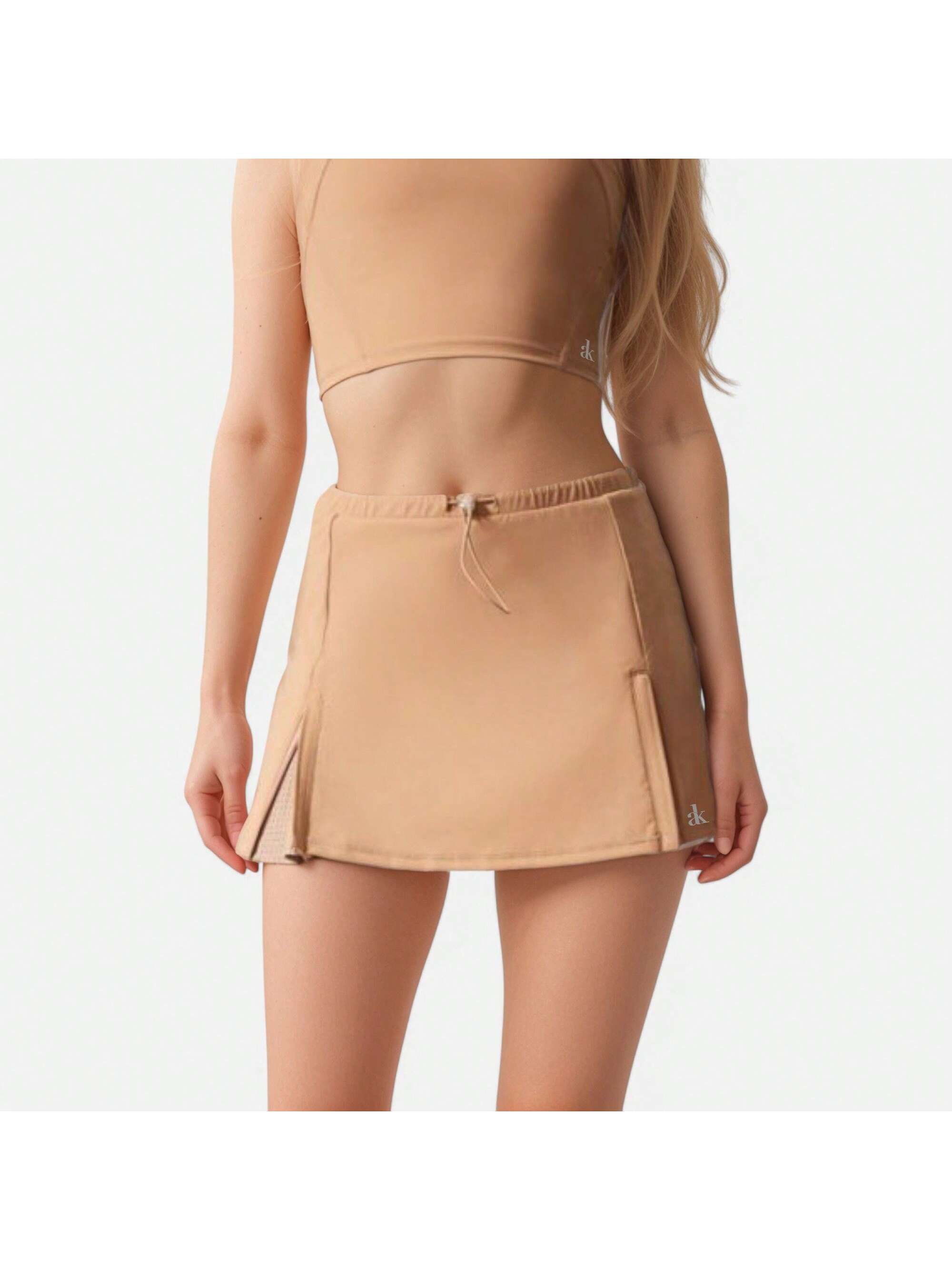 Women's Athletic Skort With Side Pocket And Built-In Shorts - Picture 27 of 27
