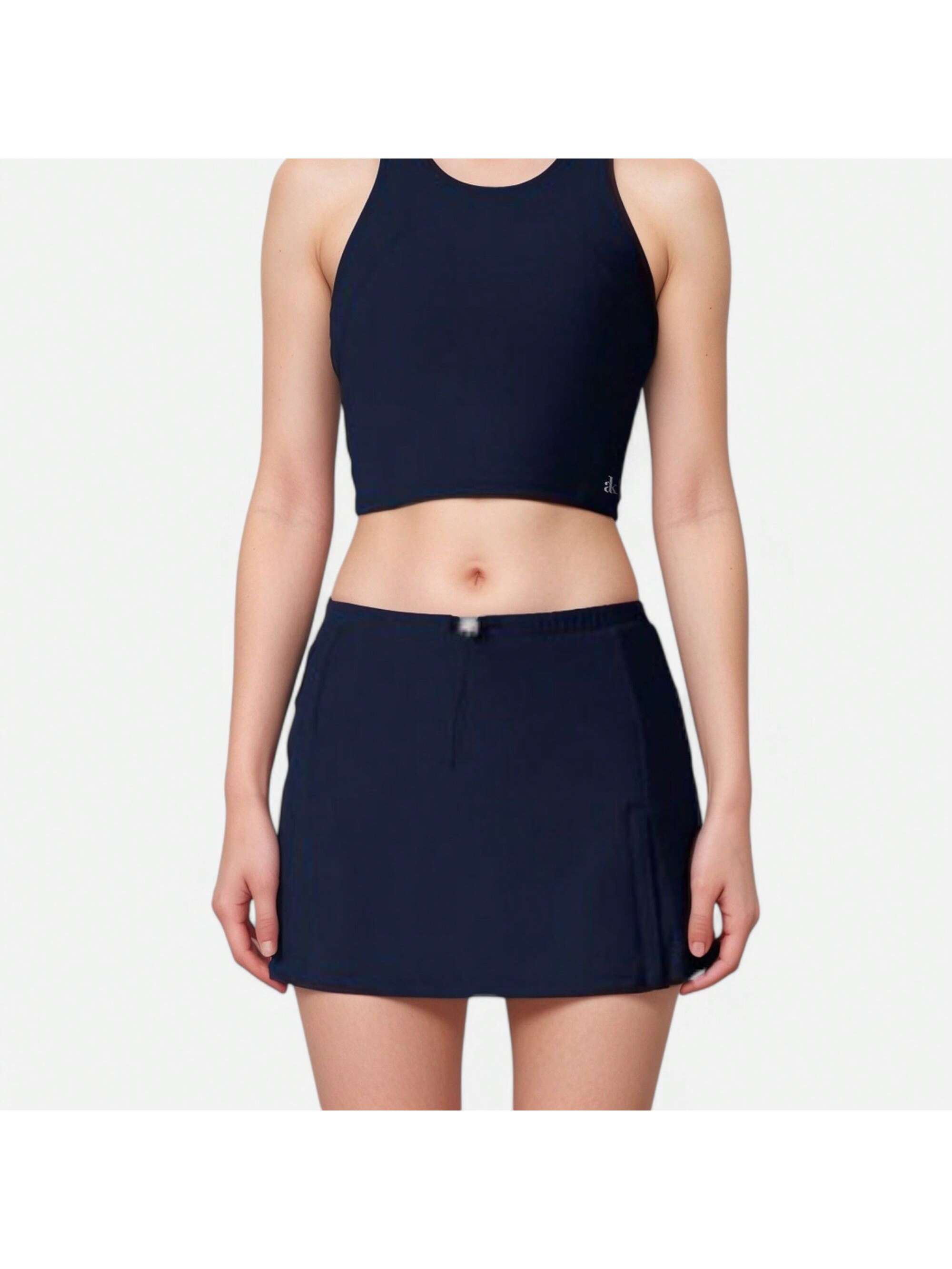 Women's Athletic Skort With Side Pocket And Built-In Shorts - Picture 26 of 27