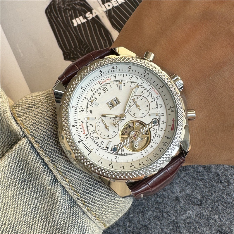 2025 men's high-quality watch five-pointer tourbillon mechanical automatic watch
