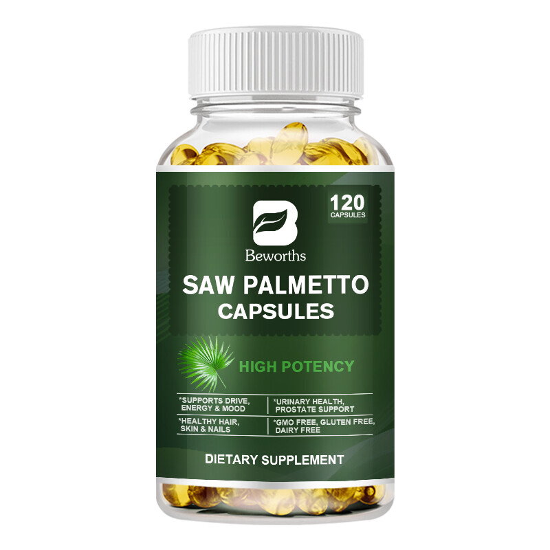 1/3 BOTTLE Saw Palmetto Extract 500mg | 120 Capsules | Prostate Supplement - Picture 9 of 11
