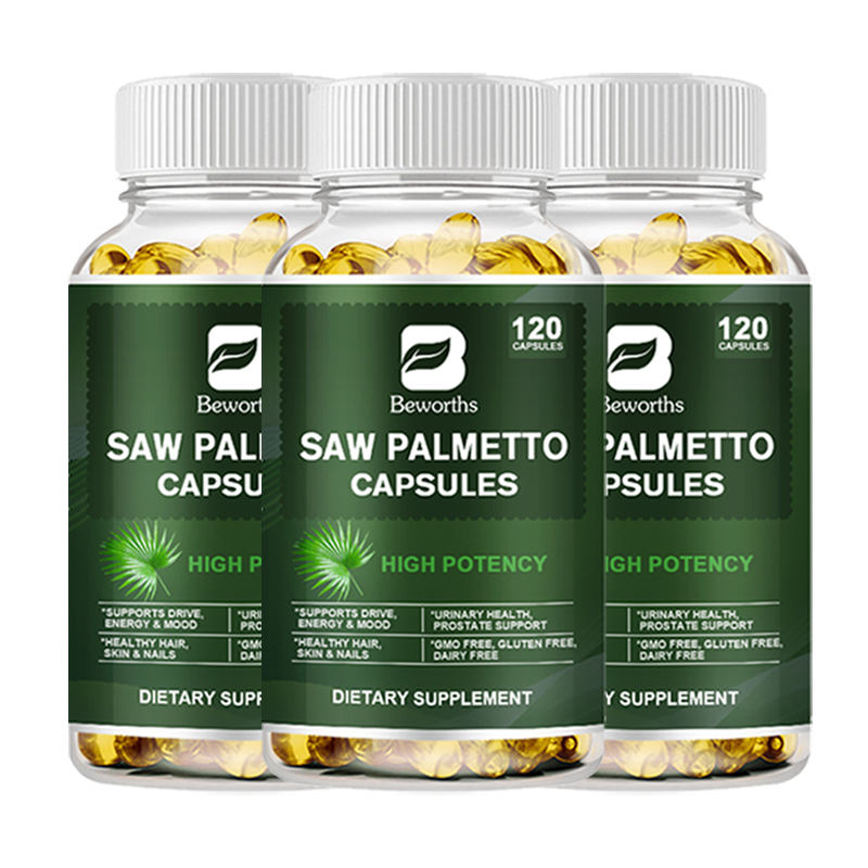 1/3 BOTTLE Saw Palmetto Extract 500mg | 120 Capsules | Prostate Supplement - Picture 10 of 11