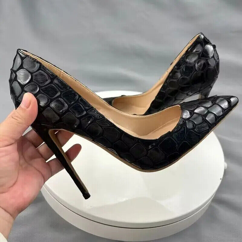Scarpe donna moda tacco alto a punta decolte sexy stiletto matrimonio festa - Foto 13 di 15