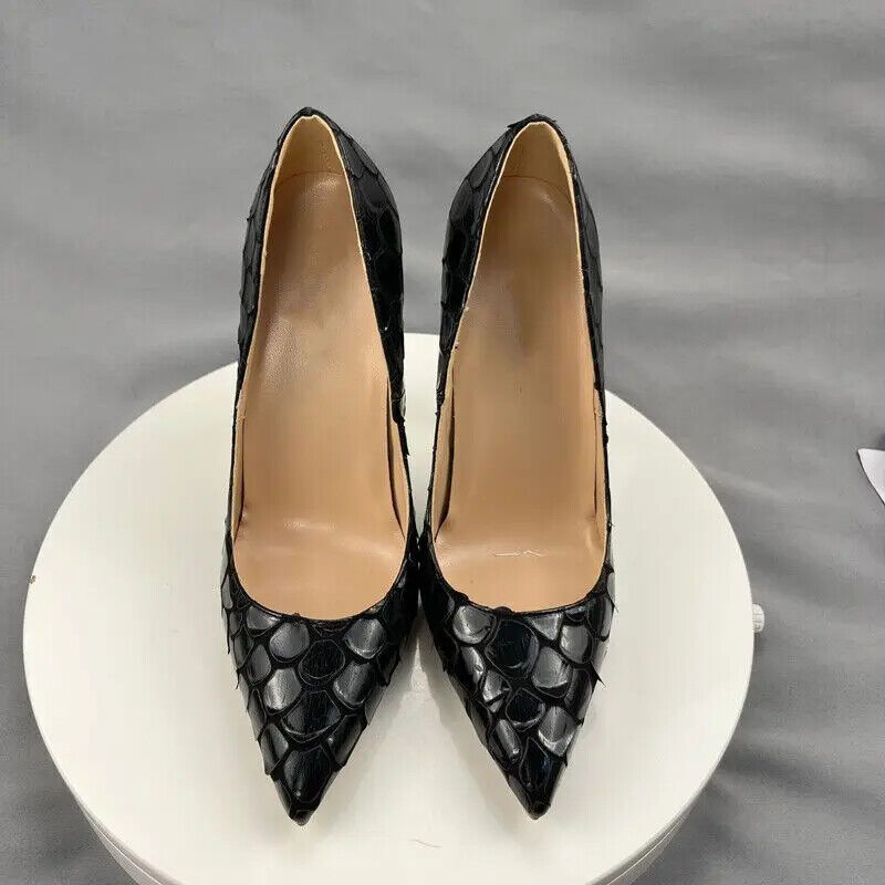 Scarpe donna moda tacco alto a punta decolte sexy stiletto matrimonio festa - Foto 14 di 15