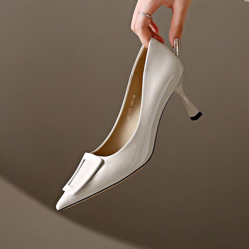 High Heels Sexy Pumps Women Shoes Buckle Wedding Shoes Pointed Toe Single Shoes