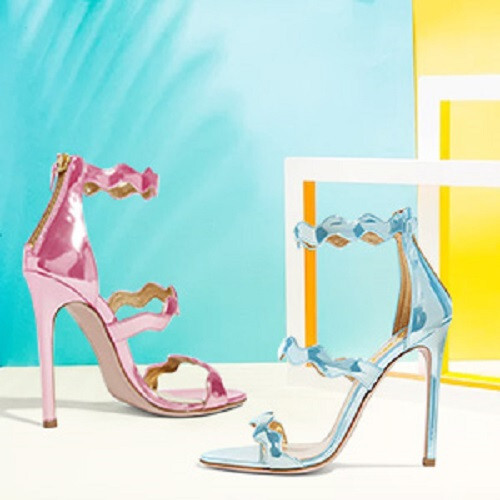 Women Sandals Hot Open Toe Strappy Heels Dress Shoes for Party Wedding Size 3-13 - Picture 20 of 23