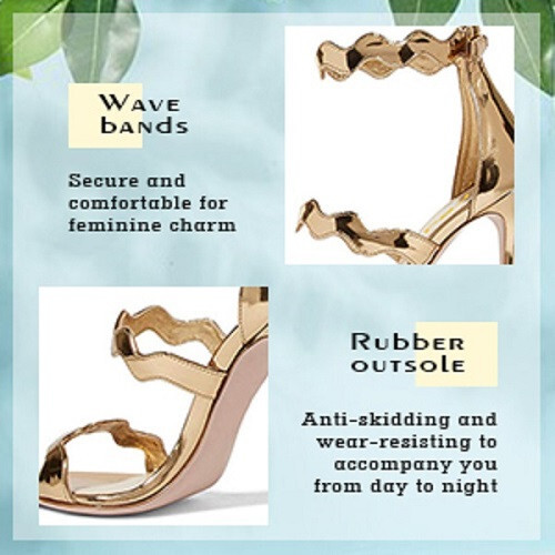 Women Sandals Hot Open Toe Strappy Heels Dress Shoes for Party Wedding Size 3-13 - Picture 21 of 23