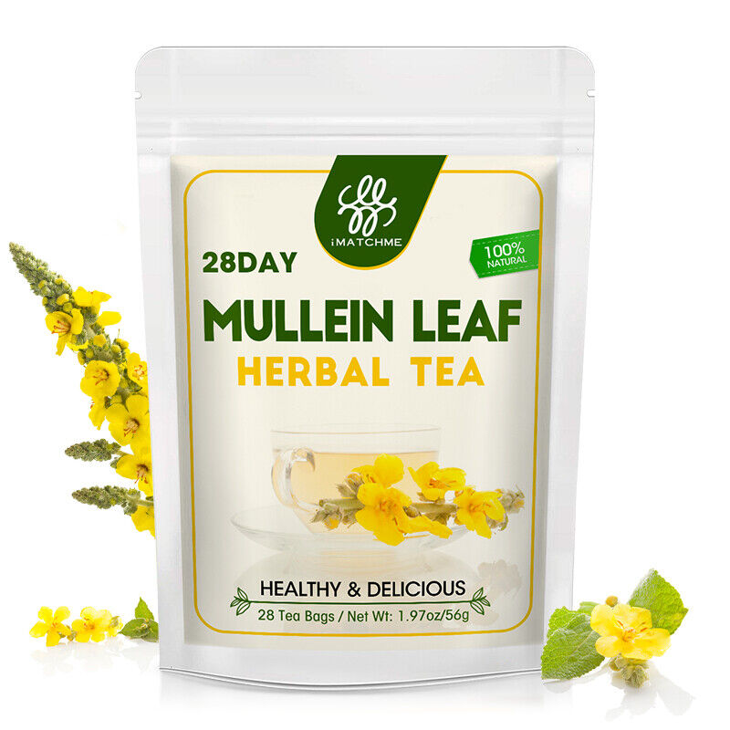 Mullein Leaf Tea Bags for Lung Cleanse Detox Organic Dandelion Root Tea Bags