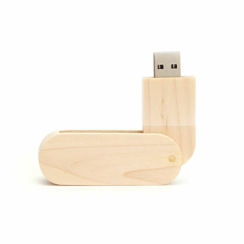 Unidad flash USB 3.0 giratoria de madera de 4 GB ~ 2 TB para PC portátil con caja de regalo - Imagen 25 de 31