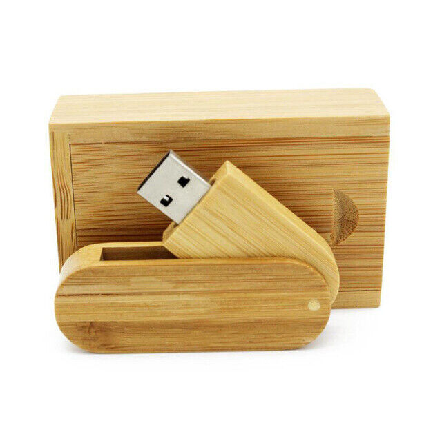 Unidad flash USB 3.0 giratoria de madera de 4 GB ~ 2 TB para PC portátil con caja de regalo - Imagen 27 de 31
