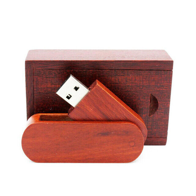 Unidad flash USB 3.0 giratoria de madera de 4 GB ~ 2 TB para PC portátil con caja de regalo - Imagen 28 de 31