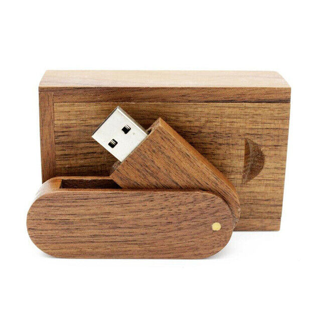 Unidad flash USB 3.0 giratoria de madera de 4 GB ~ 2 TB para PC portátil con caja de regalo - Imagen 29 de 31