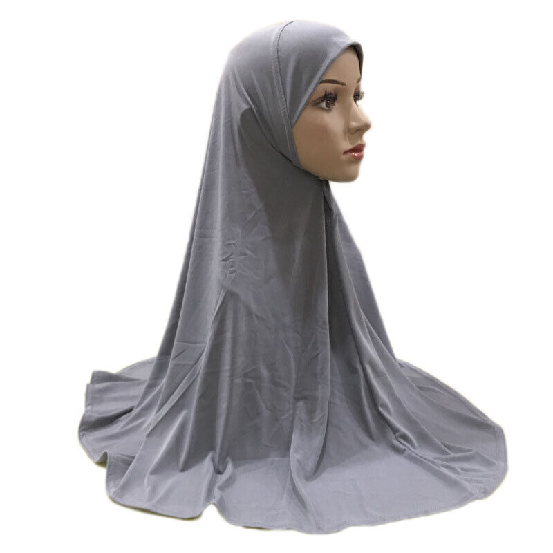 One Piece Amira Hijab Muslim Women Khimar Turban Islamic Head Scarf Wrap Shawl - Picture 26 of 29
