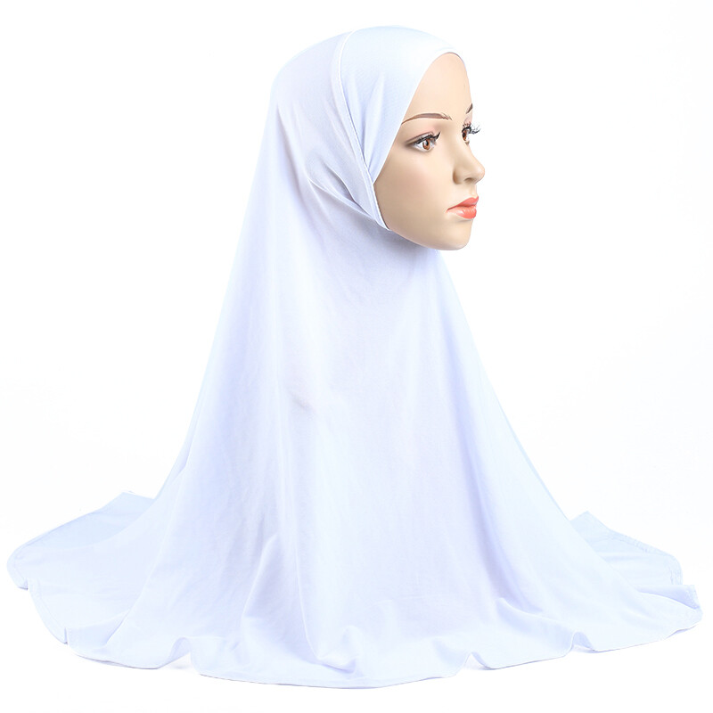 Muslim Full Cover Instant Hijab Headscarf Women Large Khimar Turban Scarf Shawl - Foto 17 di 29