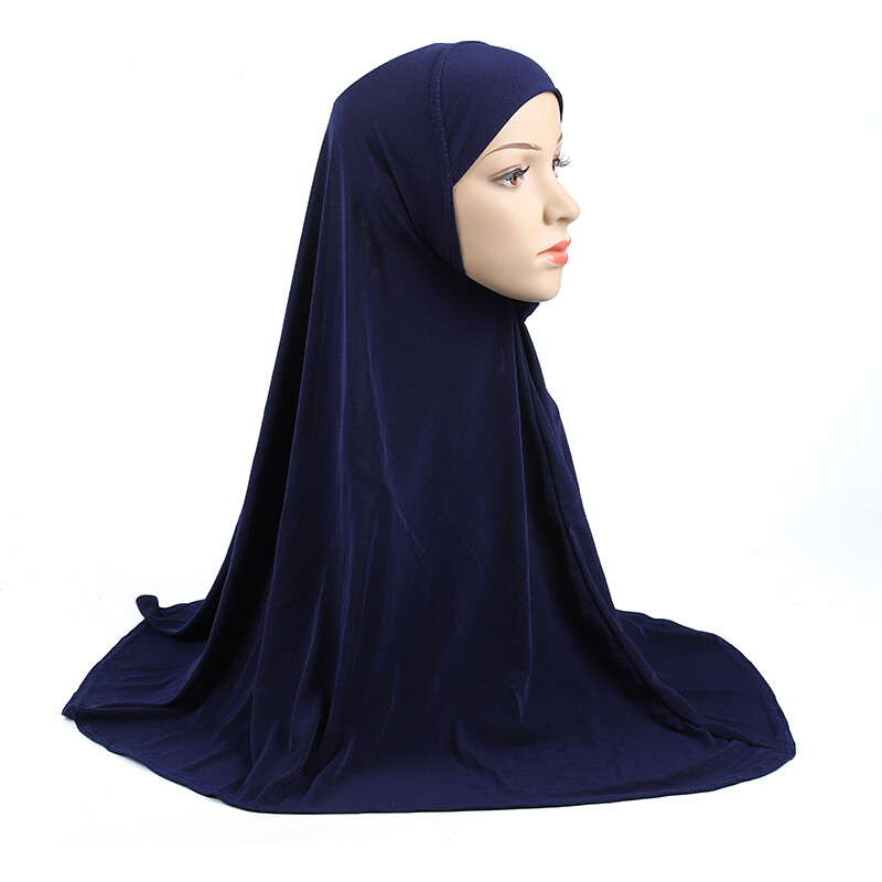 Muslim Full Cover Instant Hijab Headscarf Women Large Khimar Turban Scarf Shawl - Foto 24 di 29