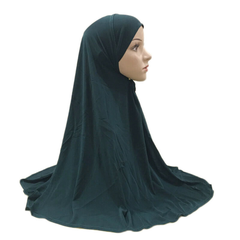 Muslim Full Cover Instant Hijab Headscarf Women Large Khimar Turban Scarf Shawl - Foto 28 di 29