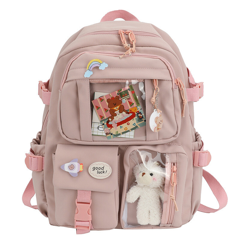 Women With Cute Accessory Backpack School Bag for Girls Large Cute Backpack UK