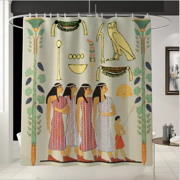 Rustic Horse Shower Curtain Farmhouse Decor with 12 Hooks Waterproof us new - Picture 8 of 9