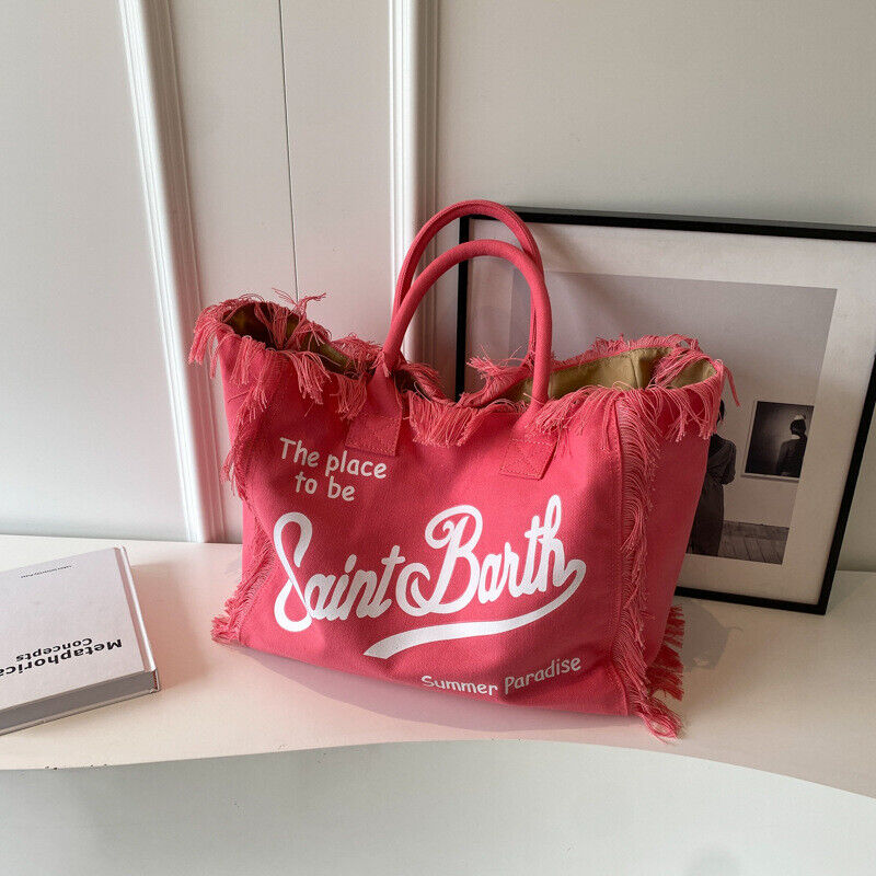 Canvas Large Capacity Women's Handbag New Fashion Tote Bag Lettered Casual