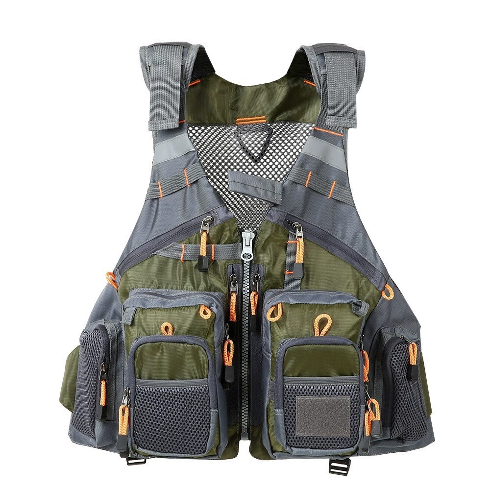 New fishing vest with breathable multiple pockets, flying fishing lure vest - Picture 10 of 17