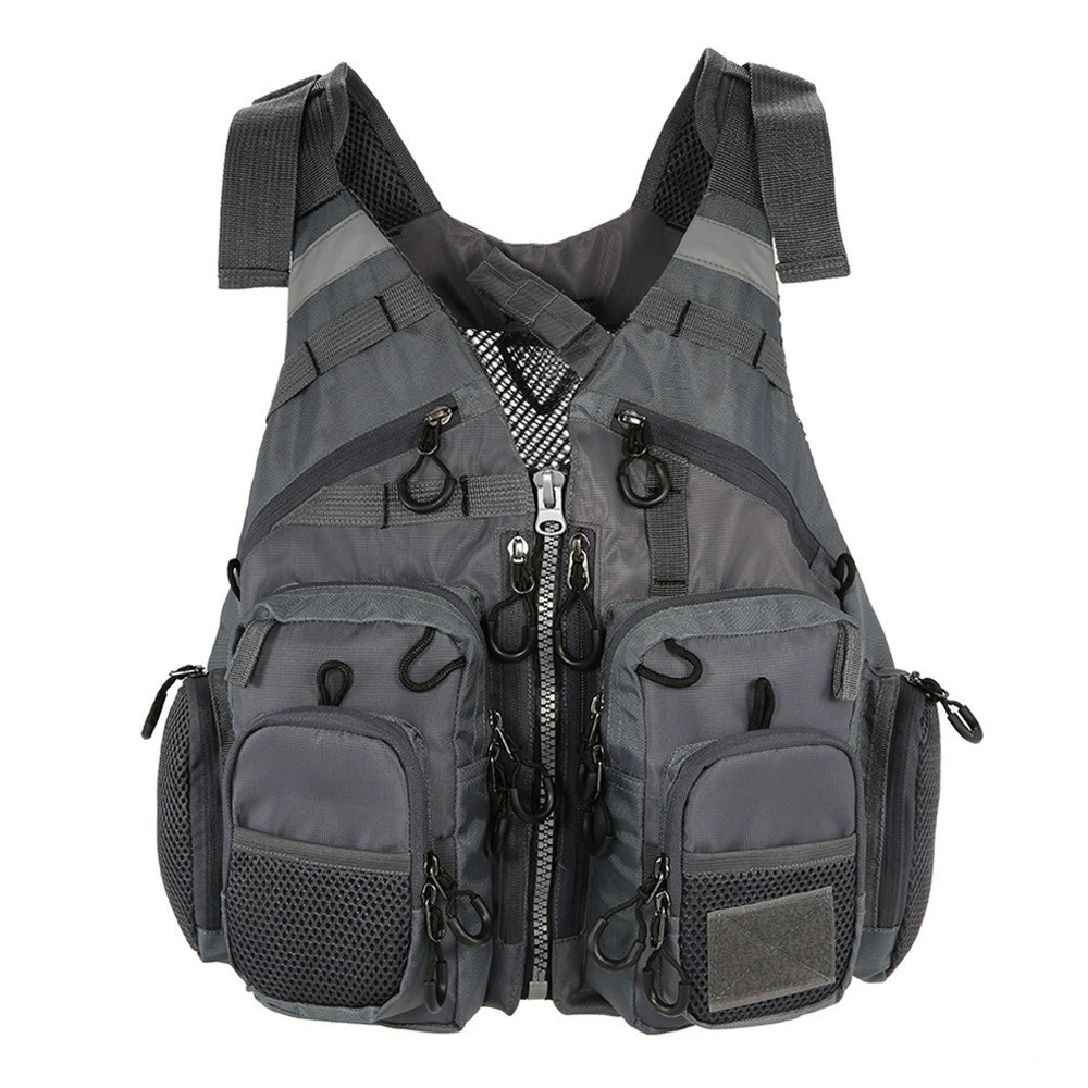 New fishing vest with breathable multiple pockets, flying fishing lure vest - Picture 11 of 17
