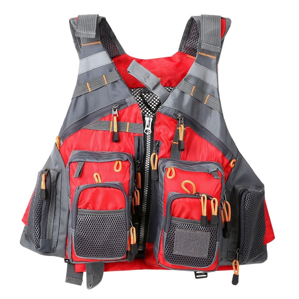 New fishing vest with breathable multiple pockets, flying fishing lure vest - Picture 15 of 17