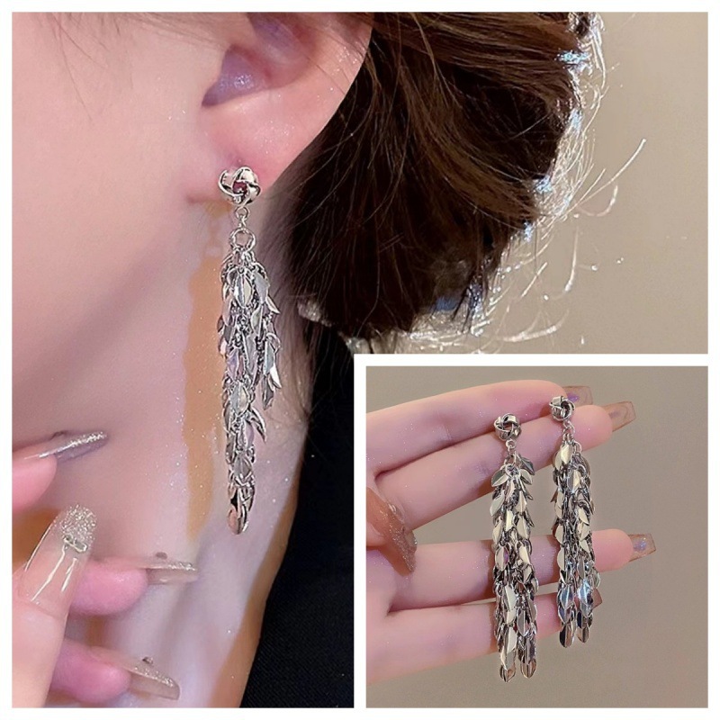 Golden Tassel Earrings for Women with Retro Temperament Ear Accessories - Picture 42 of 67