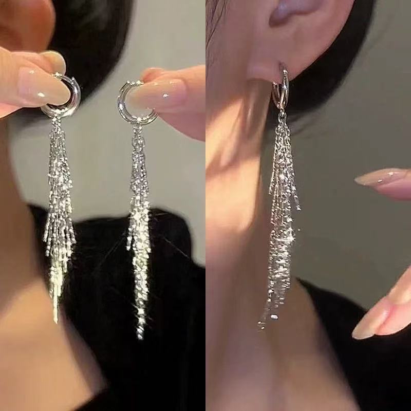 Golden Tassel Earrings for Women with Retro Temperament Ear Accessories - Picture 45 of 67