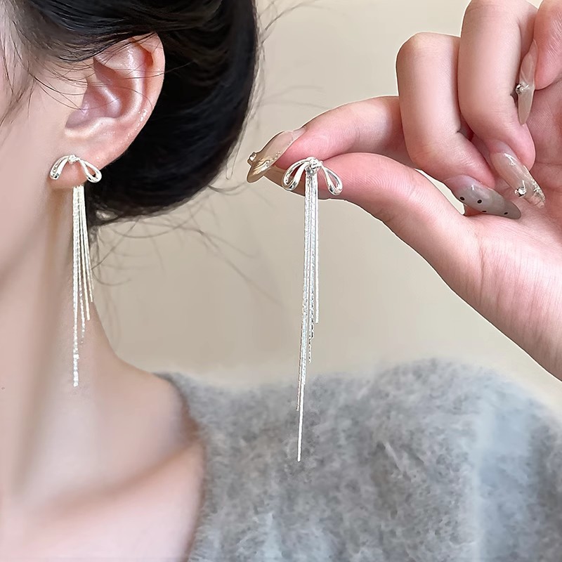 Golden Tassel Earrings for Women with Retro Temperament Ear Accessories - Picture 52 of 67