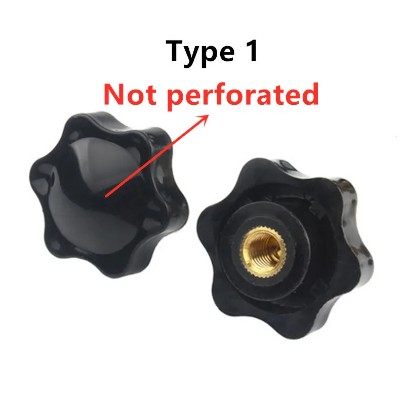 1/5PCS M4 M5 M6 M8 M10 M12 prugna serraggio manuale dadi maniglia filettatura stella meccanica - Foto 12 di 26
