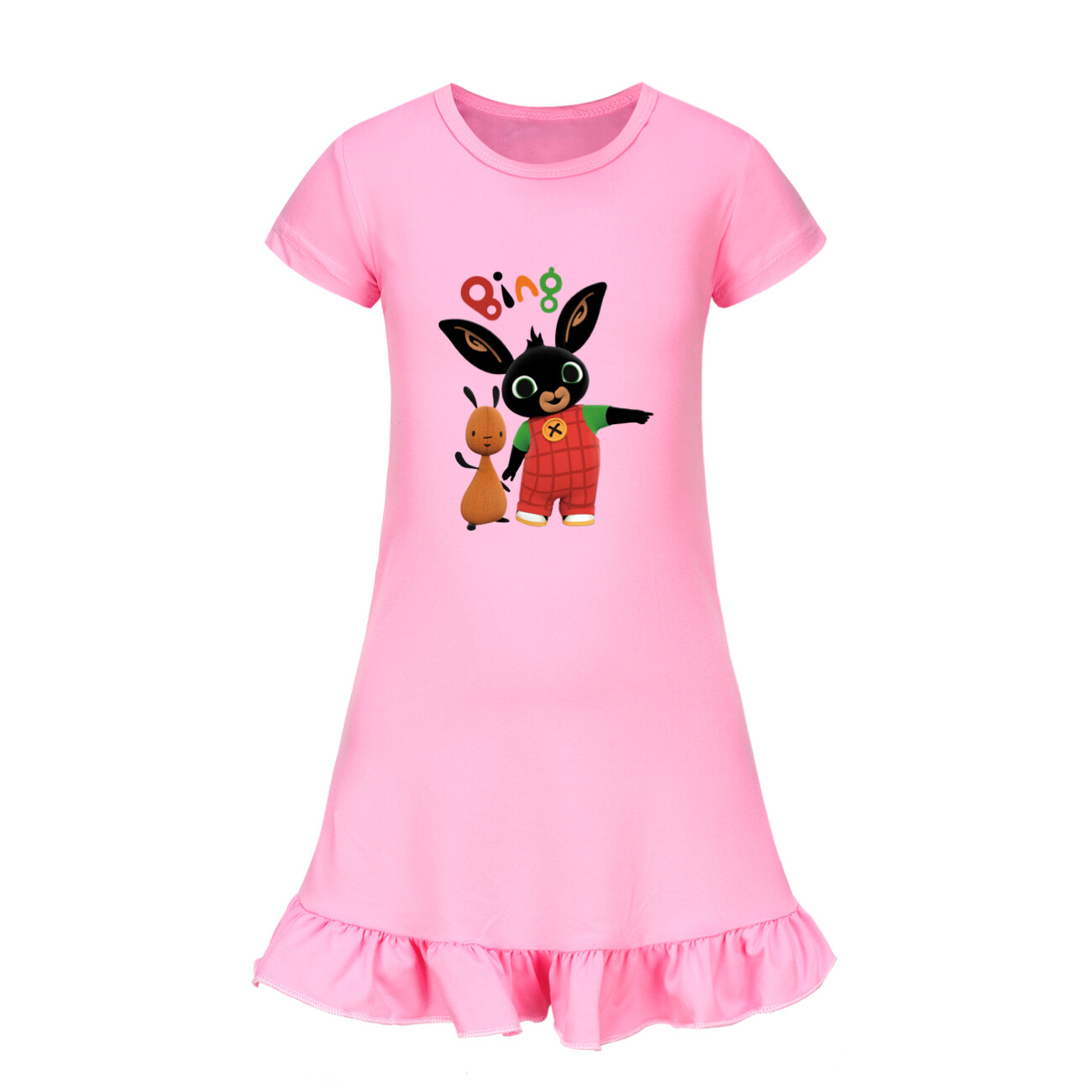 Girls Bing Rabbits Sleepwear Dress Kids Pyjamas Nightdress Nightwear Pjs 2-9Y UK - Picture 25 of 55