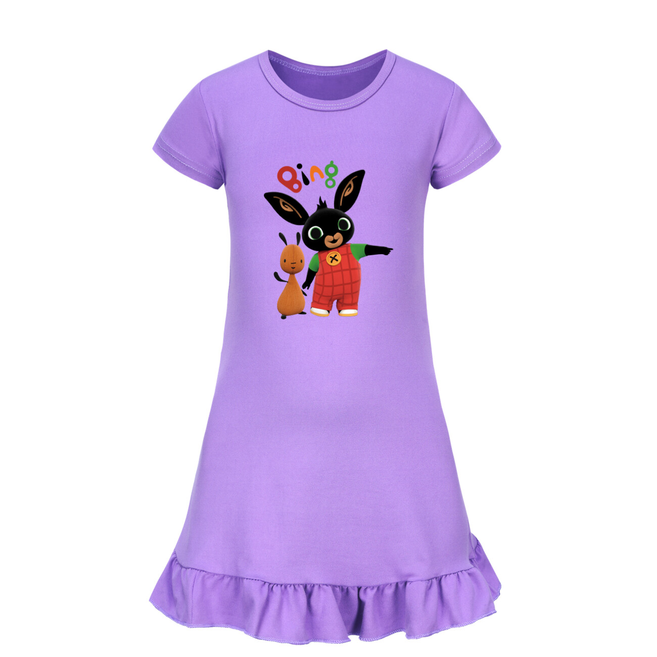 Girls Bing Rabbits Sleepwear Dress Kids Pyjamas Nightdress Nightwear Pjs 2-9Y UK - Picture 28 of 55