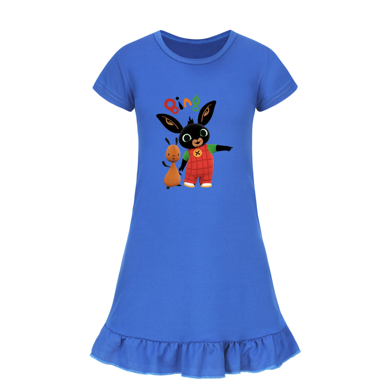 Girls Bing Rabbits Sleepwear Dress Kids Pyjamas Nightdress Nightwear Pjs 2-9Y UK - Picture 34 of 55