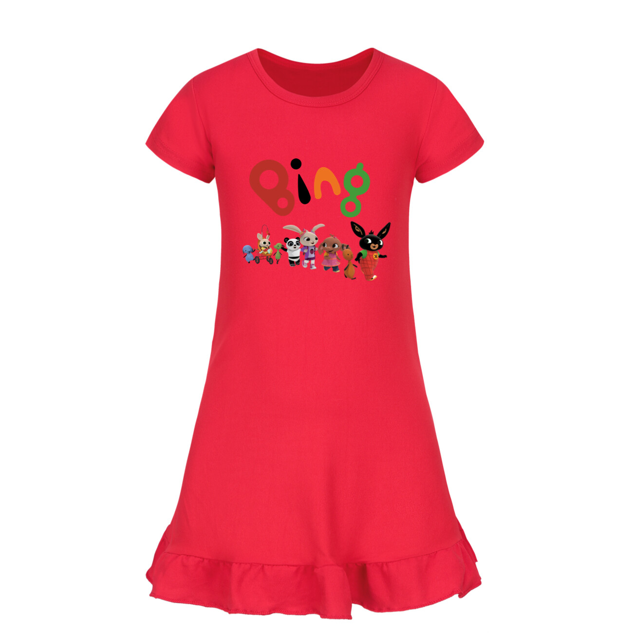 Girls Bing Rabbits Sleepwear Dress Kids Pyjamas Nightdress Nightwear Pjs 2-9Y UK - Picture 42 of 55