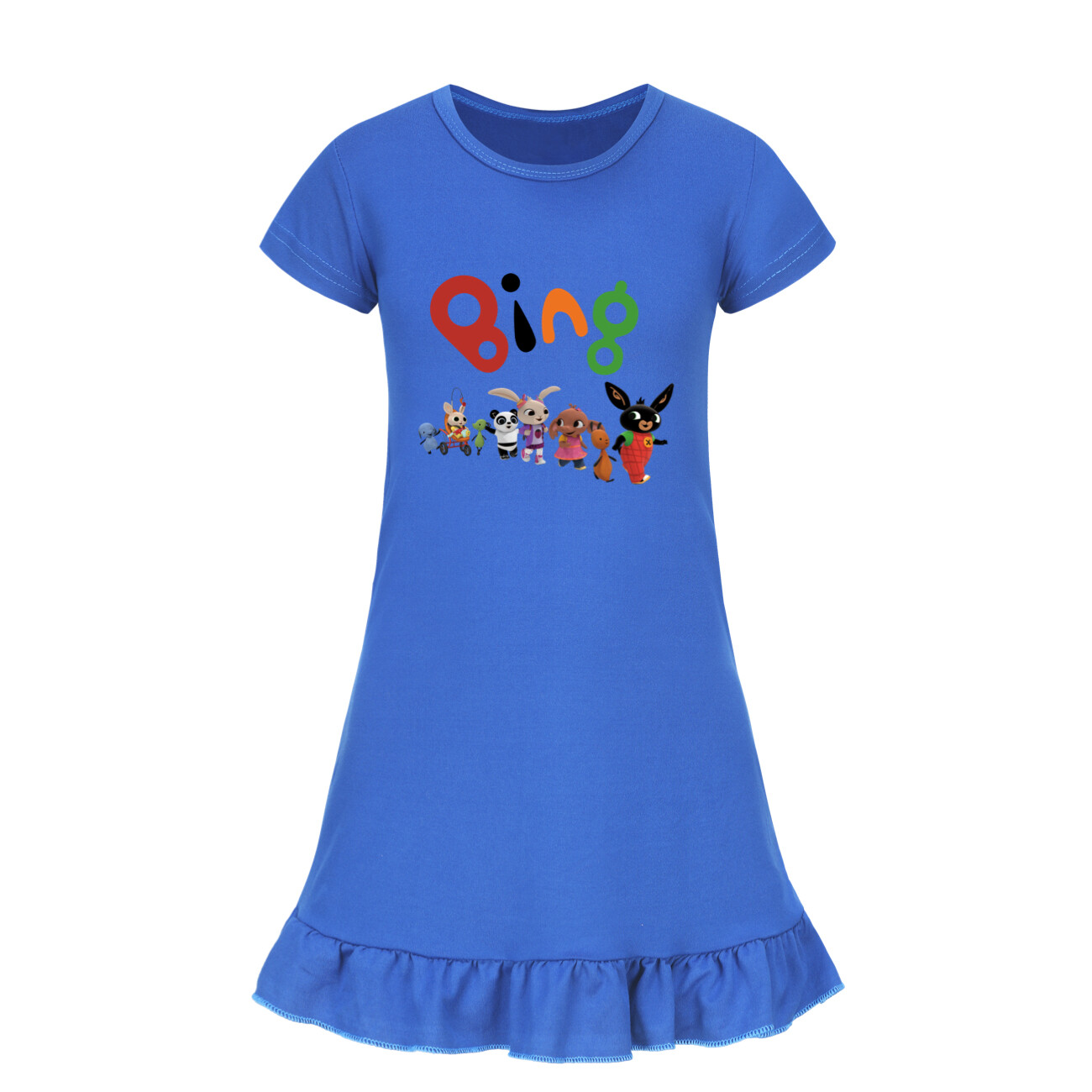 Girls Bing Rabbits Sleepwear Dress Kids Pyjamas Nightdress Nightwear Pjs 2-9Y UK - Picture 45 of 55