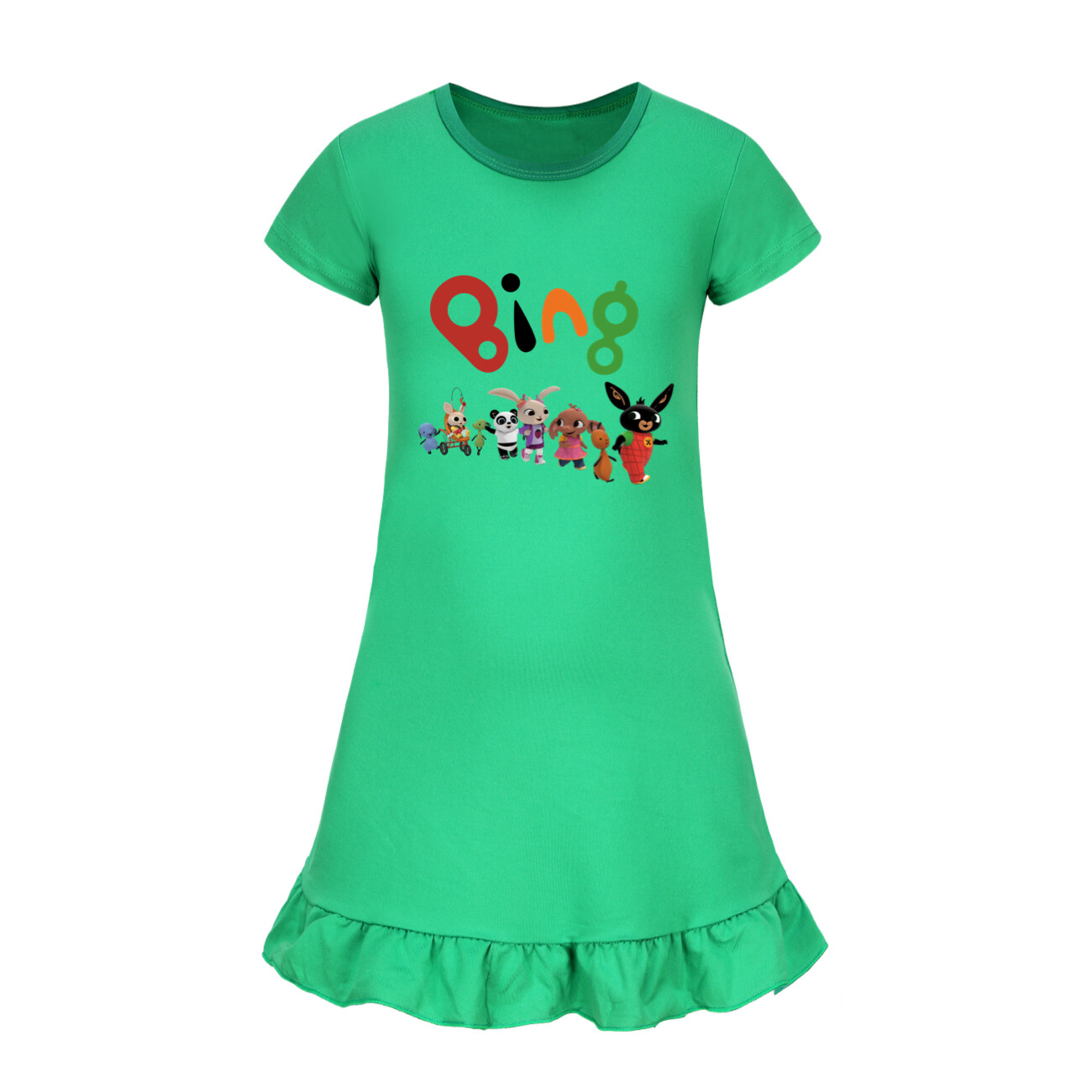 Girls Bing Rabbits Sleepwear Dress Kids Pyjamas Nightdress Nightwear Pjs 2-9Y UK - Picture 46 of 55