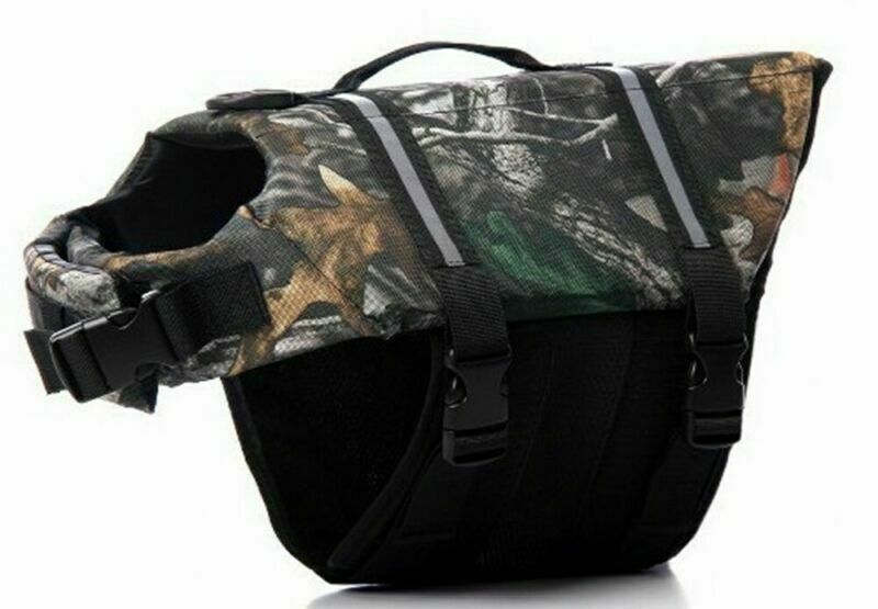 NEW Dog Life Jacket Swimming Float Vest Reflective Adjustable Buoyancy Aid Pet - Picture 26 of 33