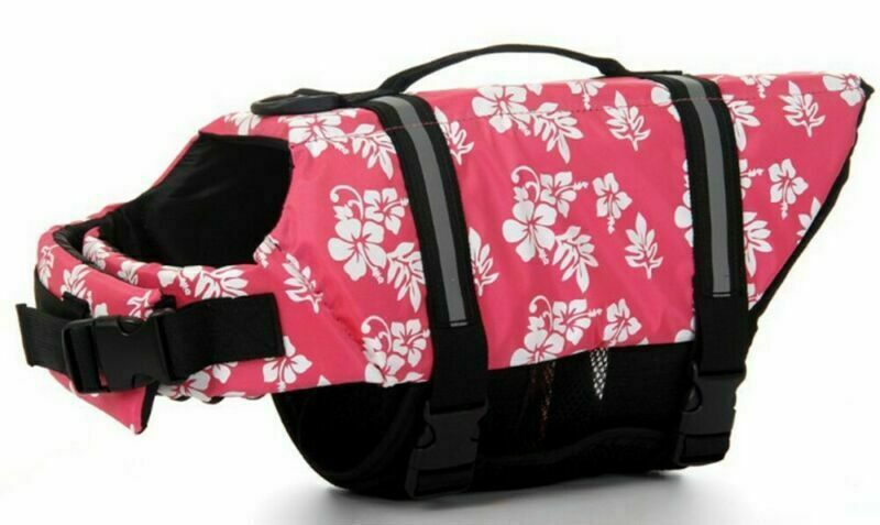 NEW Dog Life Jacket Swimming Float Vest Reflective Adjustable Buoyancy Aid Pet - Picture 28 of 33