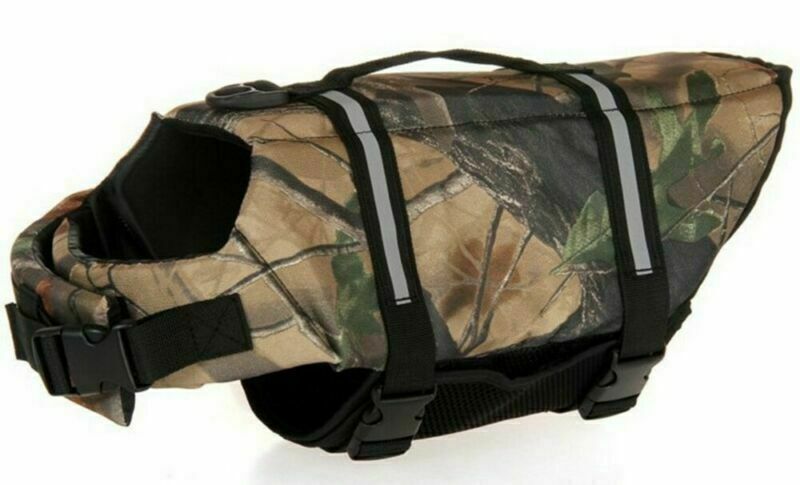 NEW Dog Life Jacket Swimming Float Vest Reflective Adjustable Buoyancy Aid Pet - Picture 23 of 33