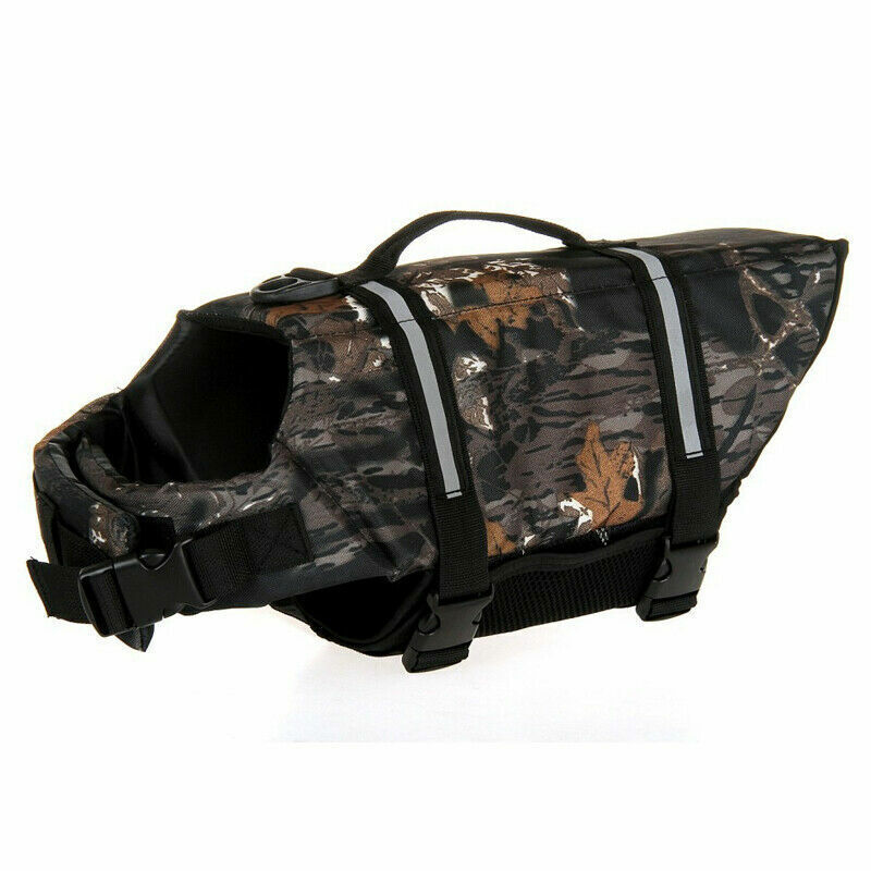 NEW Dog Life Jacket Swimming Float Vest Reflective Adjustable Buoyancy Aid Pet - Picture 24 of 33