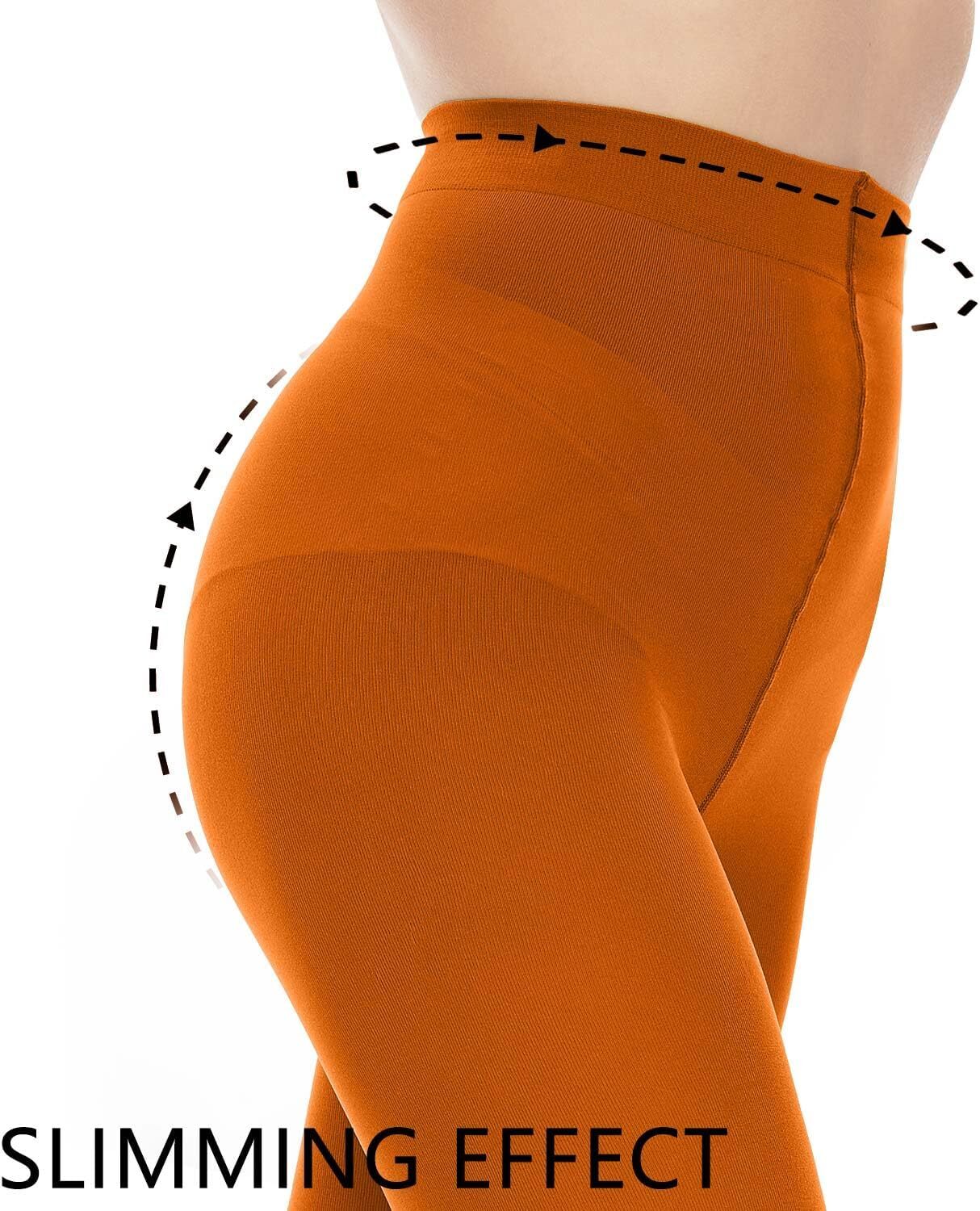 Opaque Tights for Women – 80D Tummy Compression Control Top Pantyhose - Picture 53 of 64