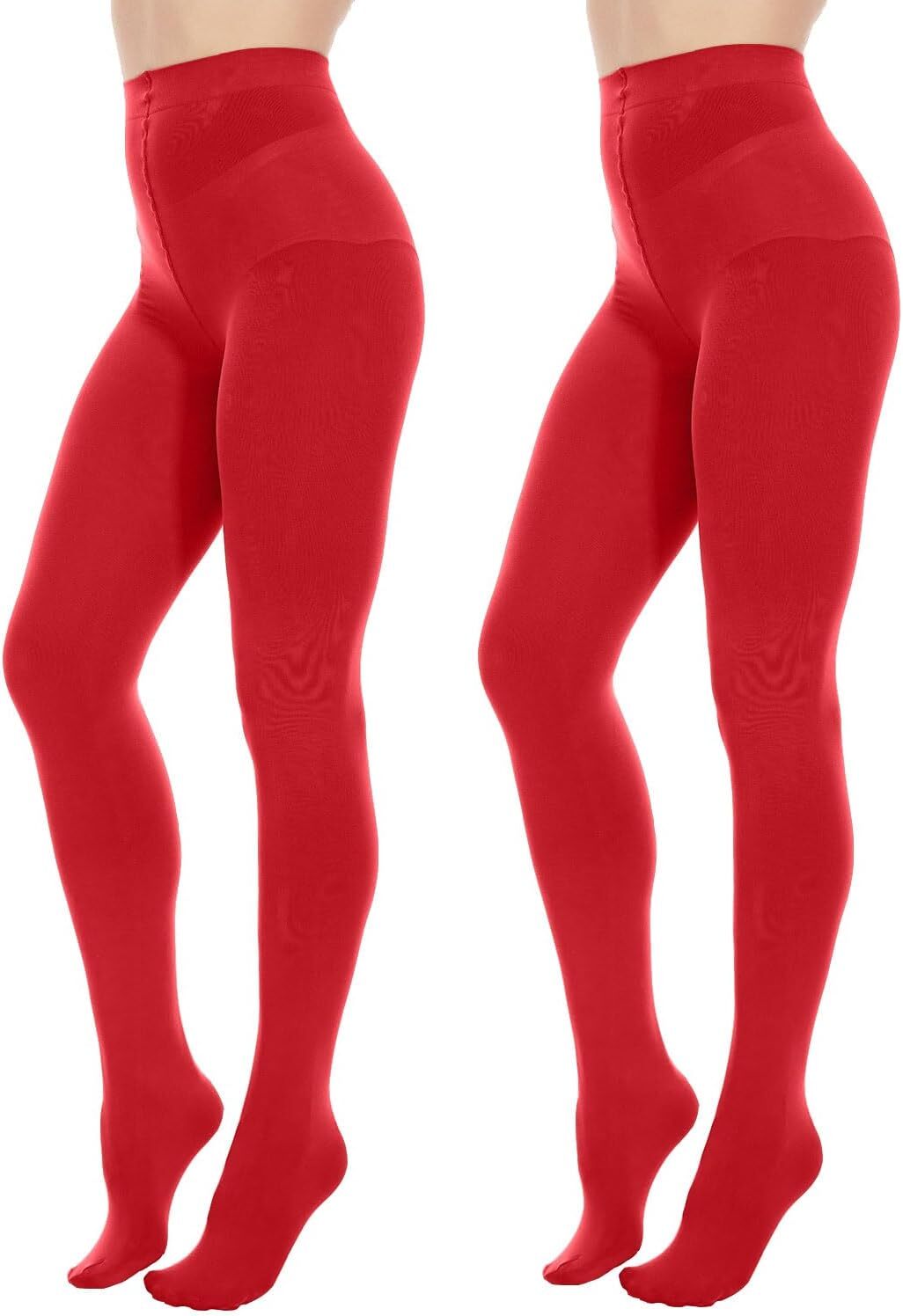 Opaque Tights for Women – 80D Tummy Compression Control Top Pantyhose - Picture 32 of 64