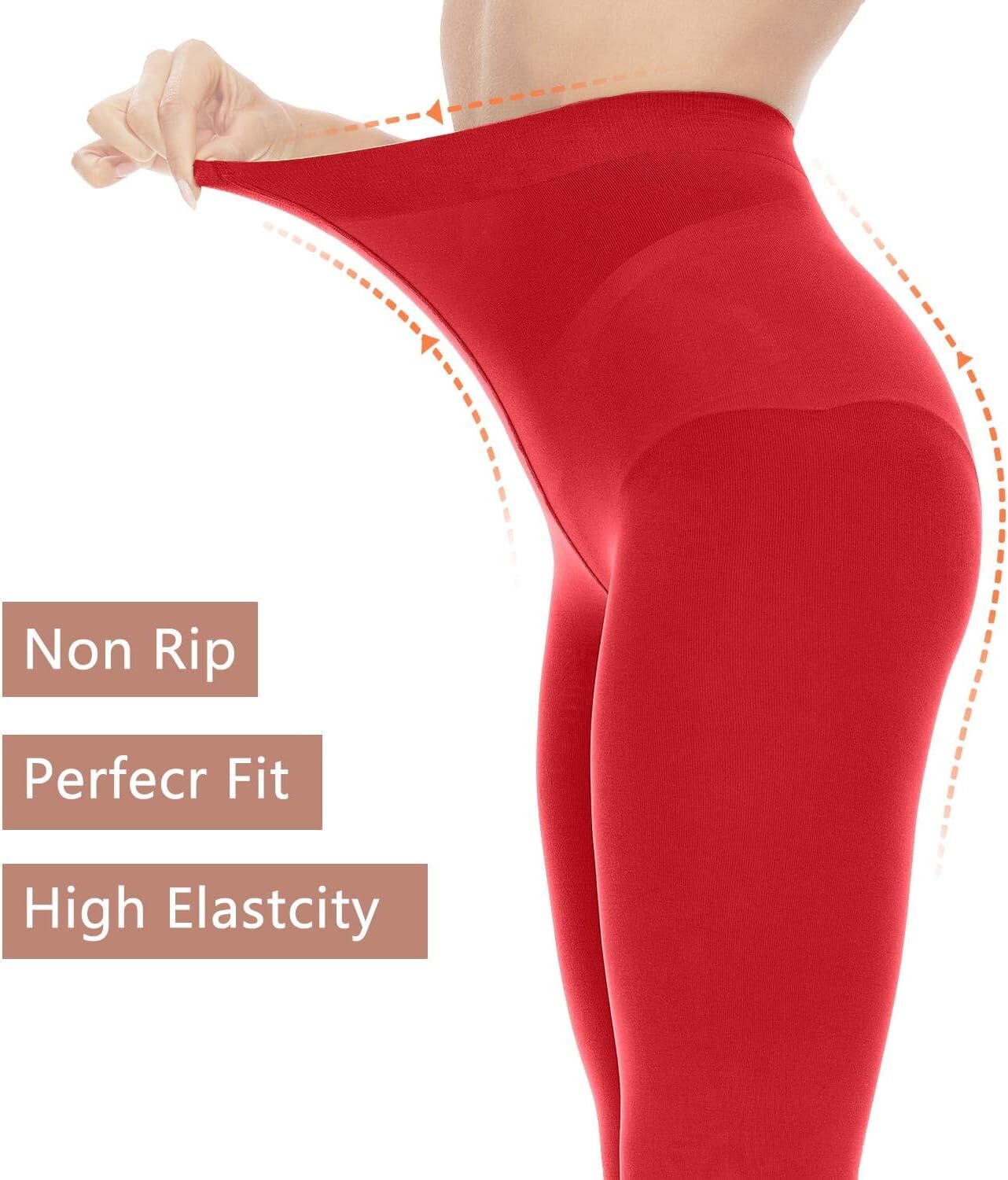 Opaque Tights for Women – 80D Tummy Compression Control Top Pantyhose - Picture 35 of 64