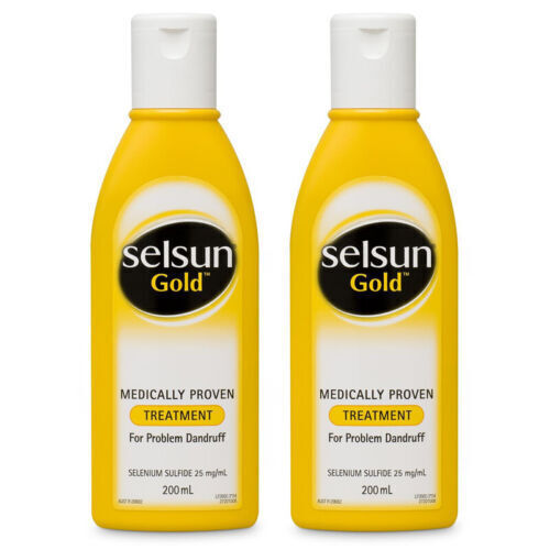 2X SELSUN Gold Anti-Dandruff Shampoo 200mL Deep Cleansing Selenium Sulfide 2.5% - Bild 11 von 14