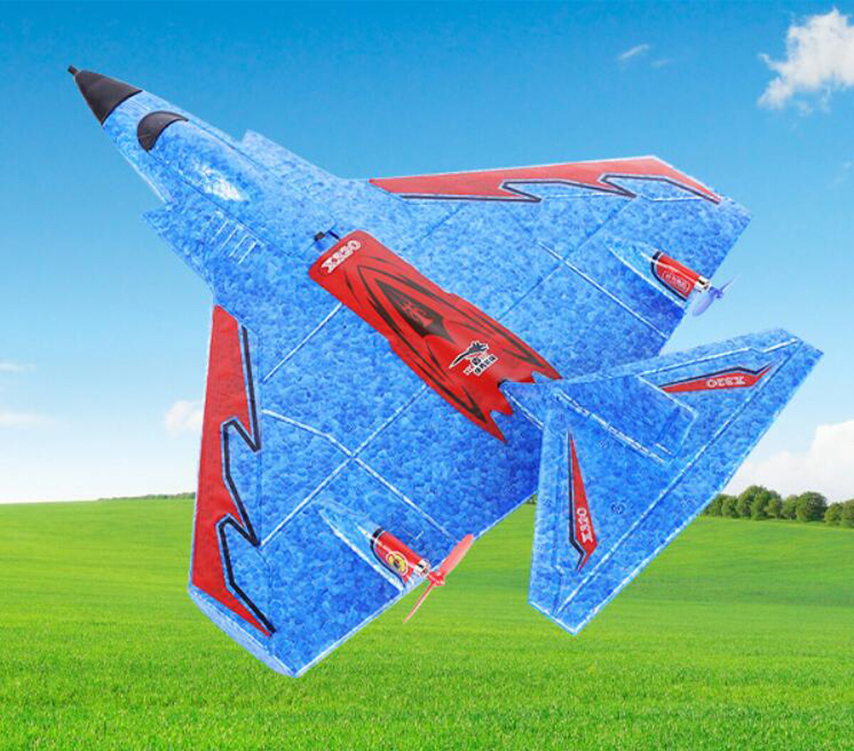 X320 2.4G RC Airplane 2CH Sea Land&Air Glider Fighter Remote FixedWing LED Plane - Picture 22 of 24