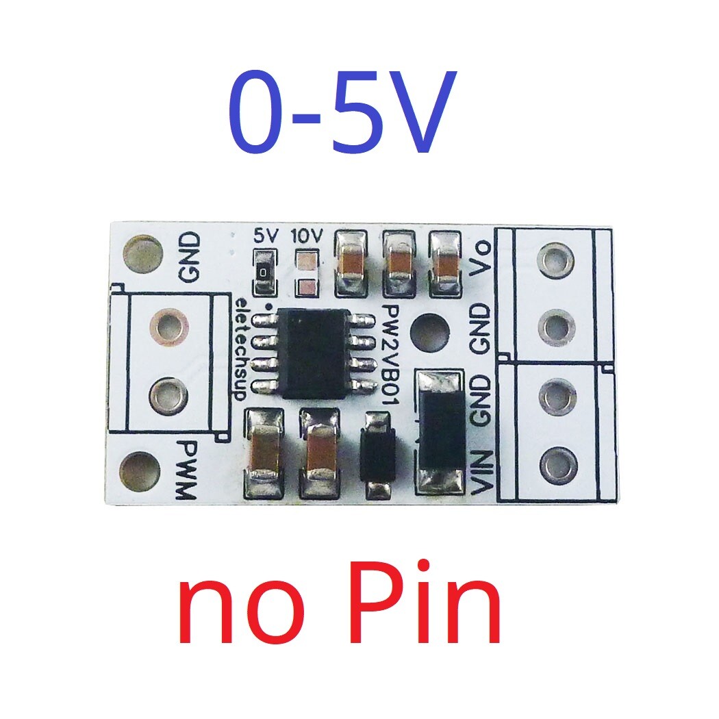 Convertidor PWM a DAC Entrada Pulso Señal Salida 0-5V/0-10V Voltaje Analógico para Ard - Imagen 7 de 10