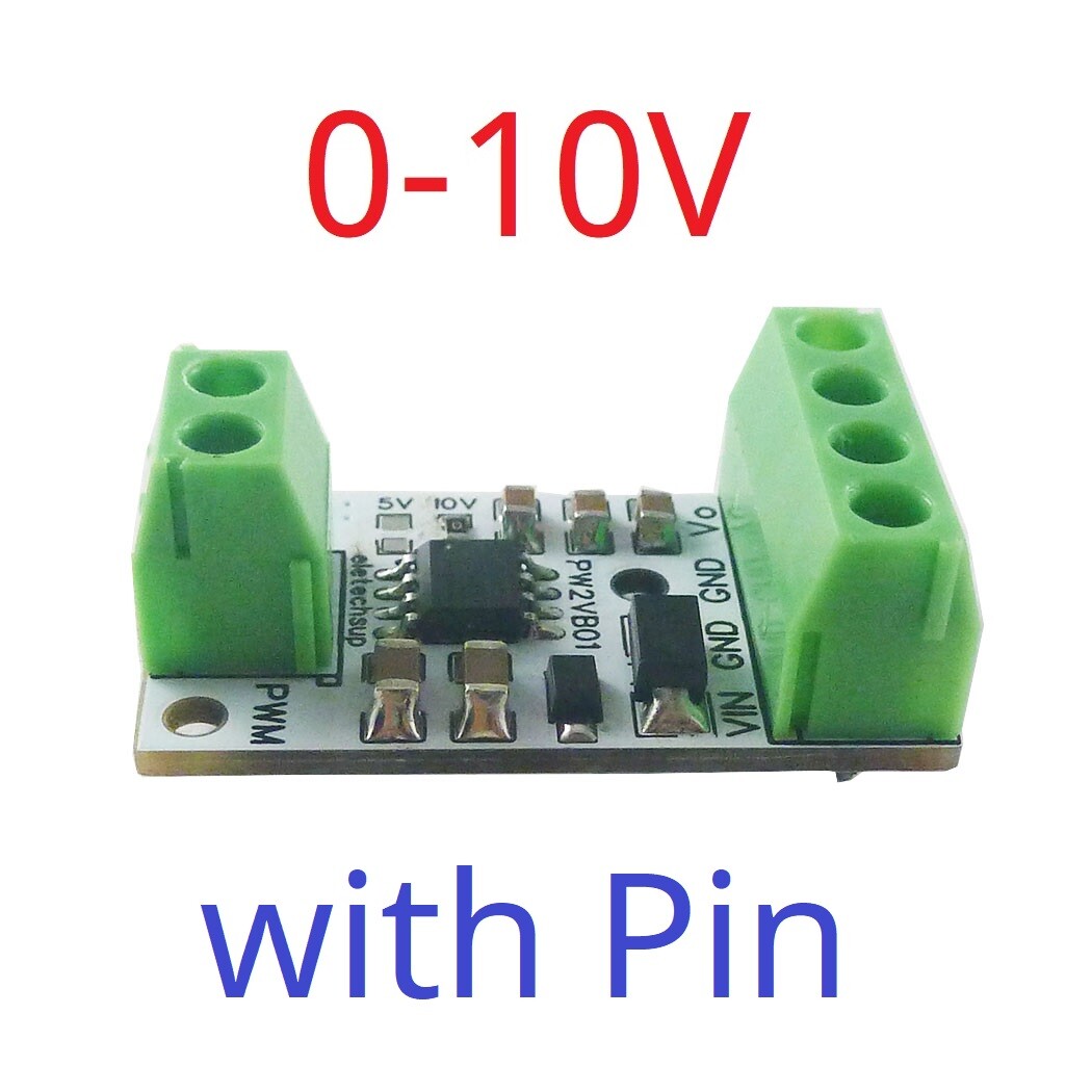 Convertidor PWM a DAC Entrada Pulso Señal Salida 0-5V/0-10V Voltaje Analógico para Ard - Imagen 10 de 10