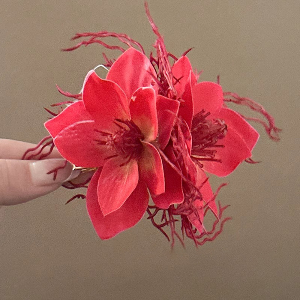 Lila Jasmin Blumen Haarspange Für Hochzeiten Und Partys Vielseitig Damenacc - Foto 23 di 26