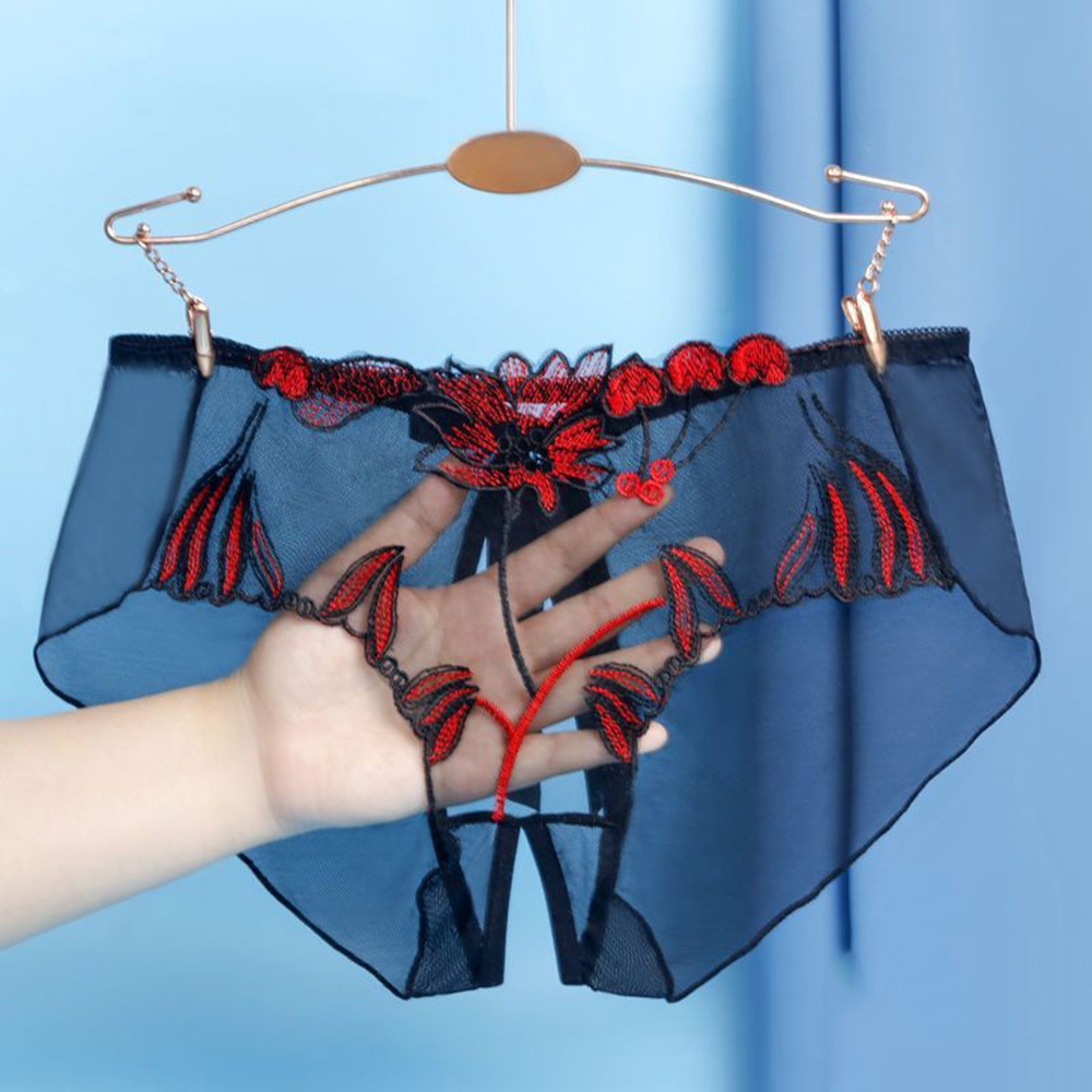Sexy Braguita de Encaje Mujer Con Paso Abierto En 8 Colores Cintura Baja - Imagen 55 de 55